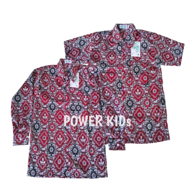 Baju seragam sekolah sd batik sd merah nasional