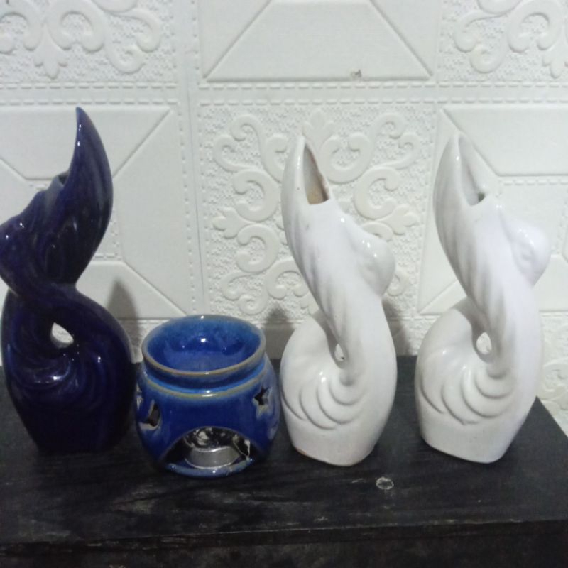 vas keramik putih/vas keramik putih