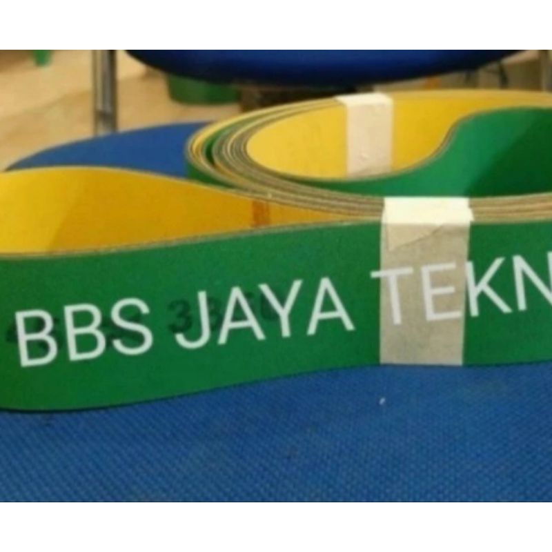 

flatbelt 2mm hijau kuning 12 x 600mm/e