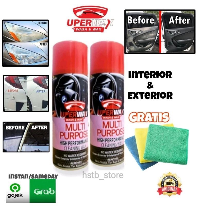 UPERWAX MULTIPURPOSE PEMBERSIH SERBAGUNA WASH & WAX MOTOR/MOBIL