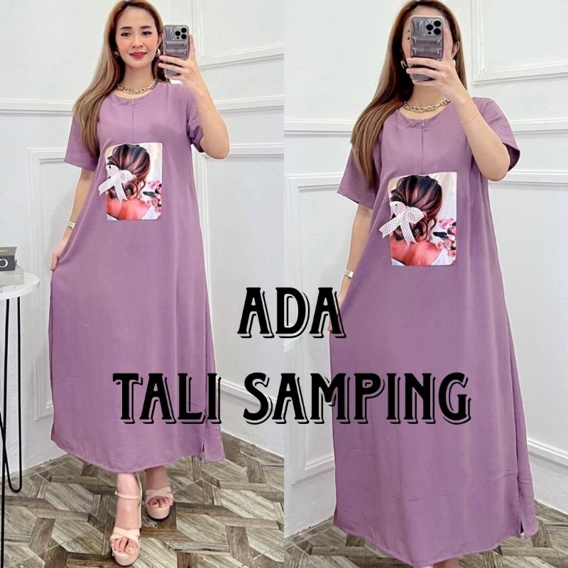 DRESS CRINKLE BLINK MOTIF PITA TIMBUL TALI SAMPING / DASTER CRINKLE AIRFLOW VIRAL BUSUI