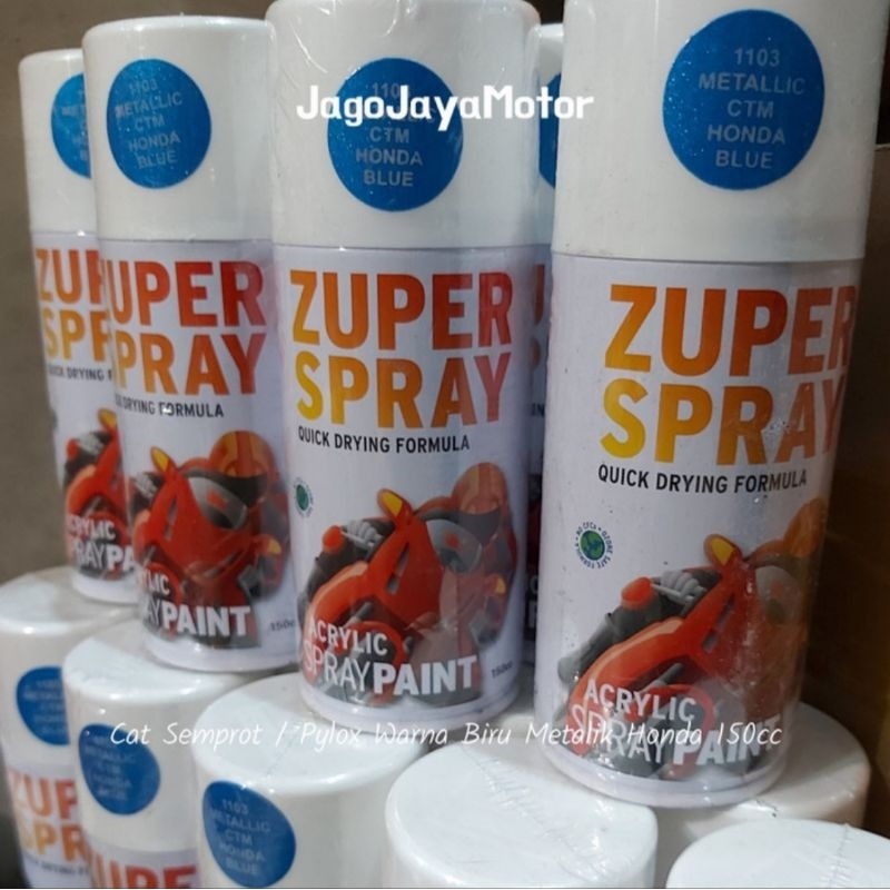 Pylox / Cat Semprot Biru Metalik Metallic Blue CTM Honda Zuper 150cc