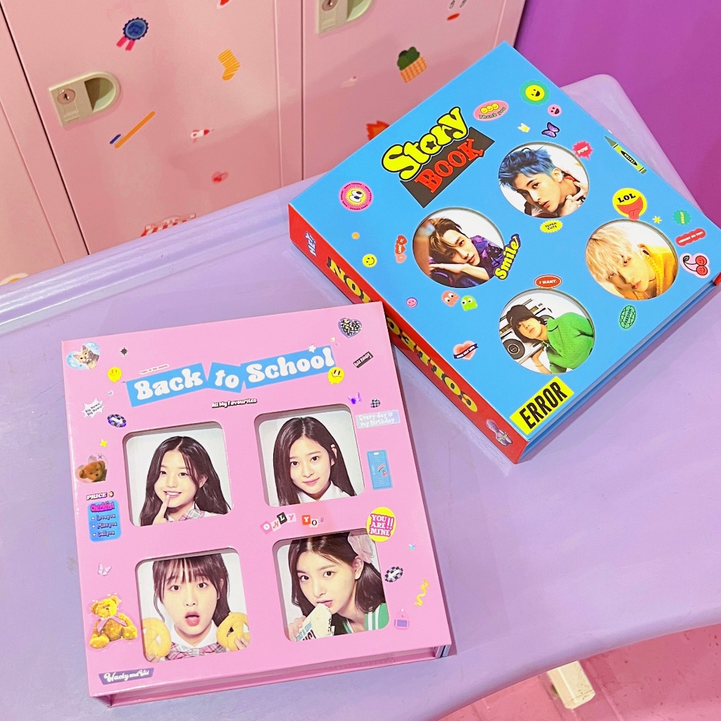 

KINDAWAW Back To School Binder Pink / Photocard Binder / Collect Book