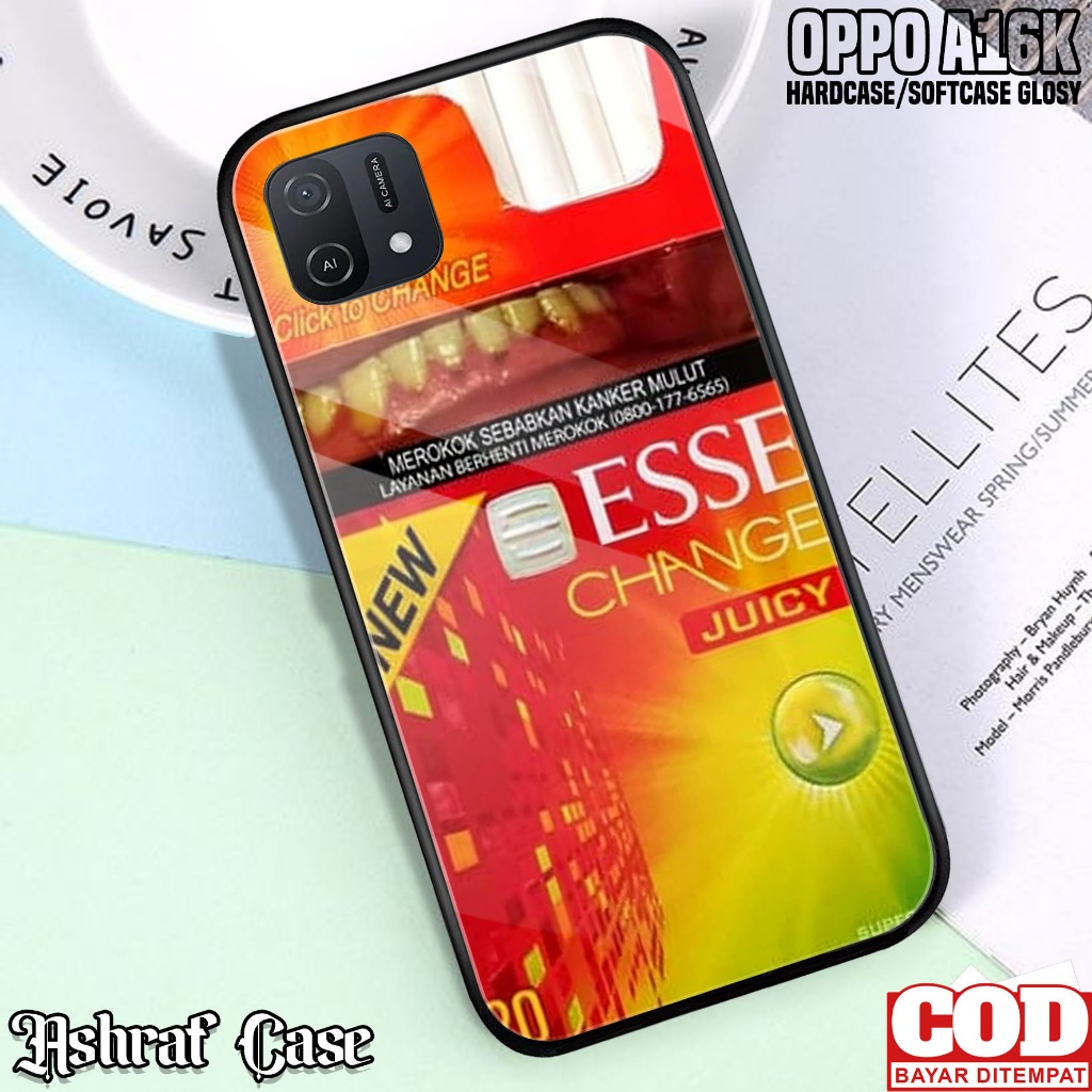 Case Oppo A16K - Casing Oppo A16K ( ESS ) Silikon Hp Oppo A16K - Kesing Hp Oppo A16K - Softcase Glas