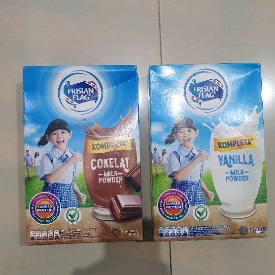 

Frisian Flag KOMPLETA susu anak 7+ rasa VANILA / COKLAT 800gr per varian