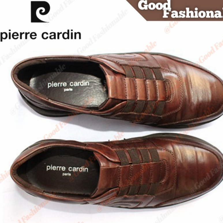 Pierre Cardin 9515 Sepatu Kasual Pria Warna Coklat