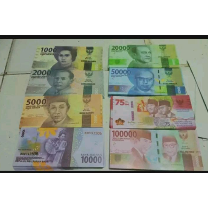 Kirim Sekarang UANG MAINAN /UANG PECAHAN MAINAN ANAK ANAK 1 IKAT Best Produk