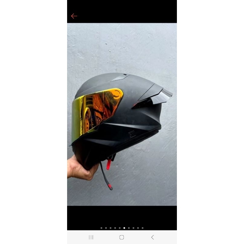 HELM KYT TTC TT COURSE SOLID DAN MOTIF