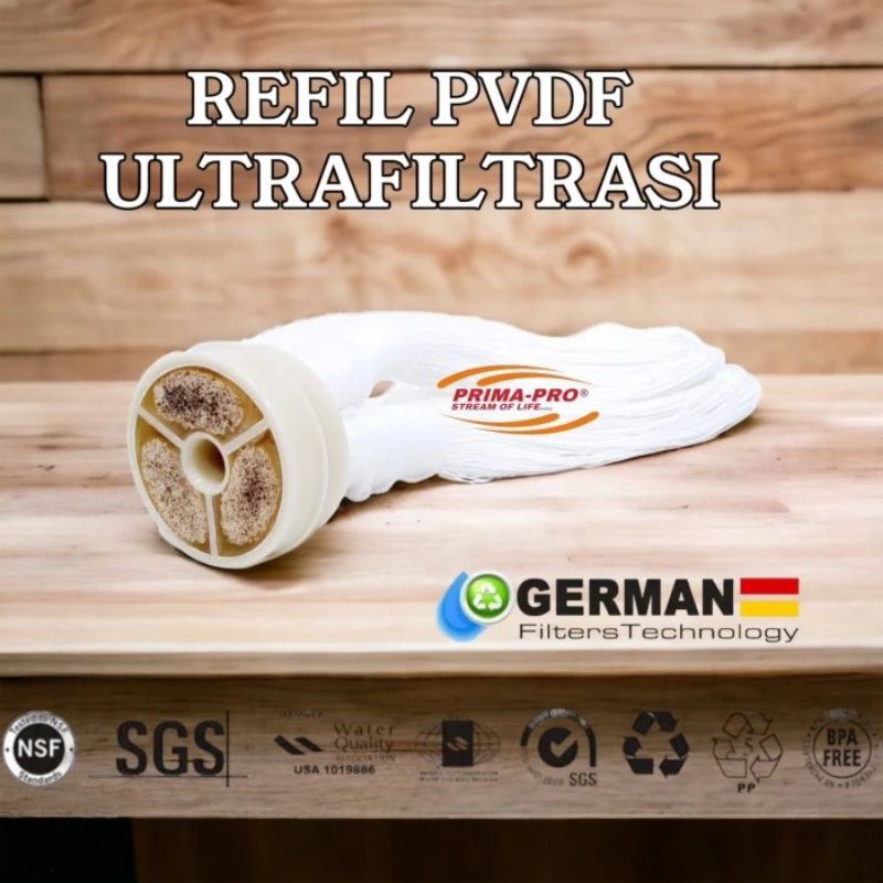 Refil PVDF Ultrafiltrasi 2000 LPH Membran Ultrafiltrasi PVDF Part