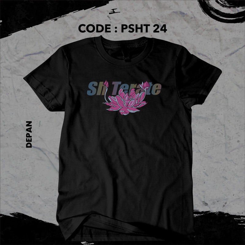 Kaos Simpel SH Terate - Kaos Bunga Terate - Kaos PSHT Distro Simpel Katun