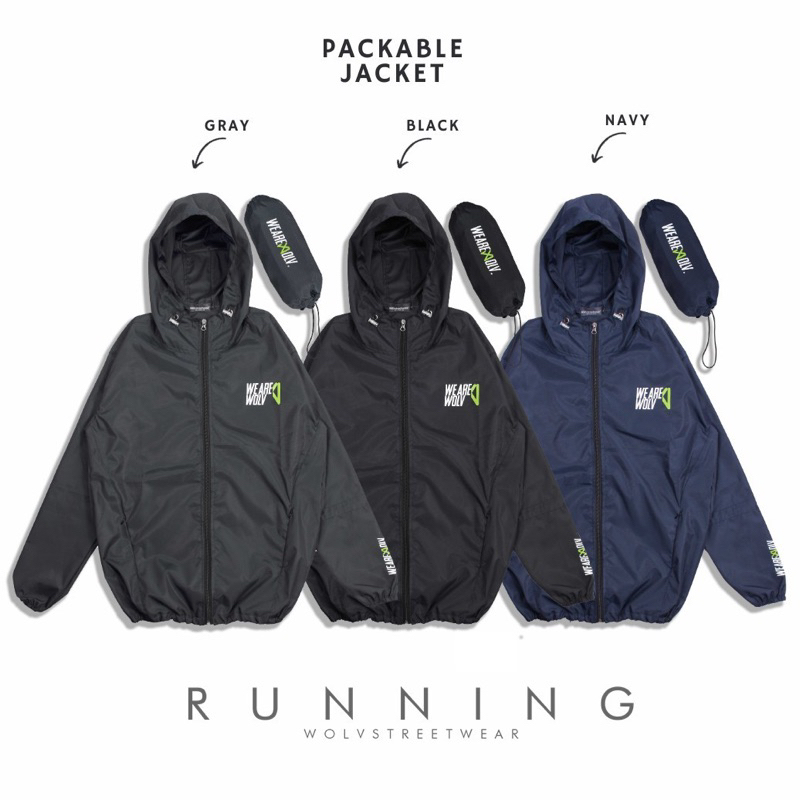 ORIGINAL WOLV Jaket Running Wolv Jaket Outdoor Jaket Windbreakers