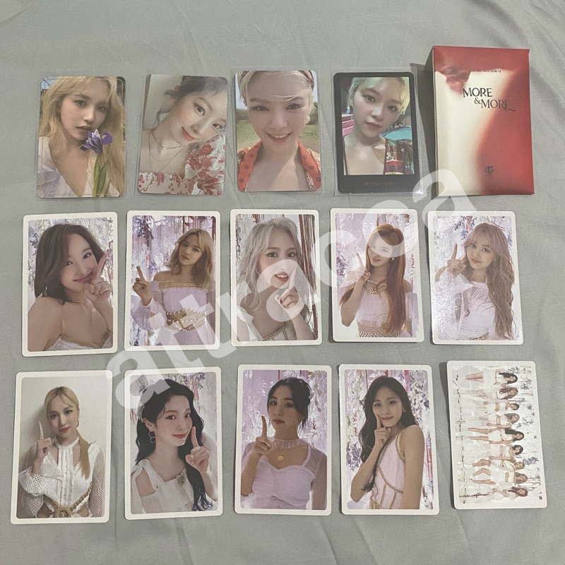 (OFFICIAL) TWICE PHOTOCARD PC PACK POB OT9 MORE AND MORE DAHYUN JEONGYEON MINA MOMO