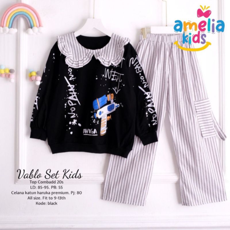 Setelan Celana Anak Vablo set Kids bestseller by Amelia Kids