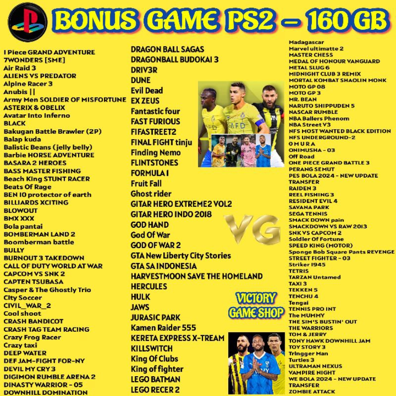 DISKON PS2 PS2 FAT PS2 SLIM PS2 FAT SERI 3/5 MATRIX PS2 SLIM SERI 9 MATRIX BERGARANSI FULL GAME SIAP