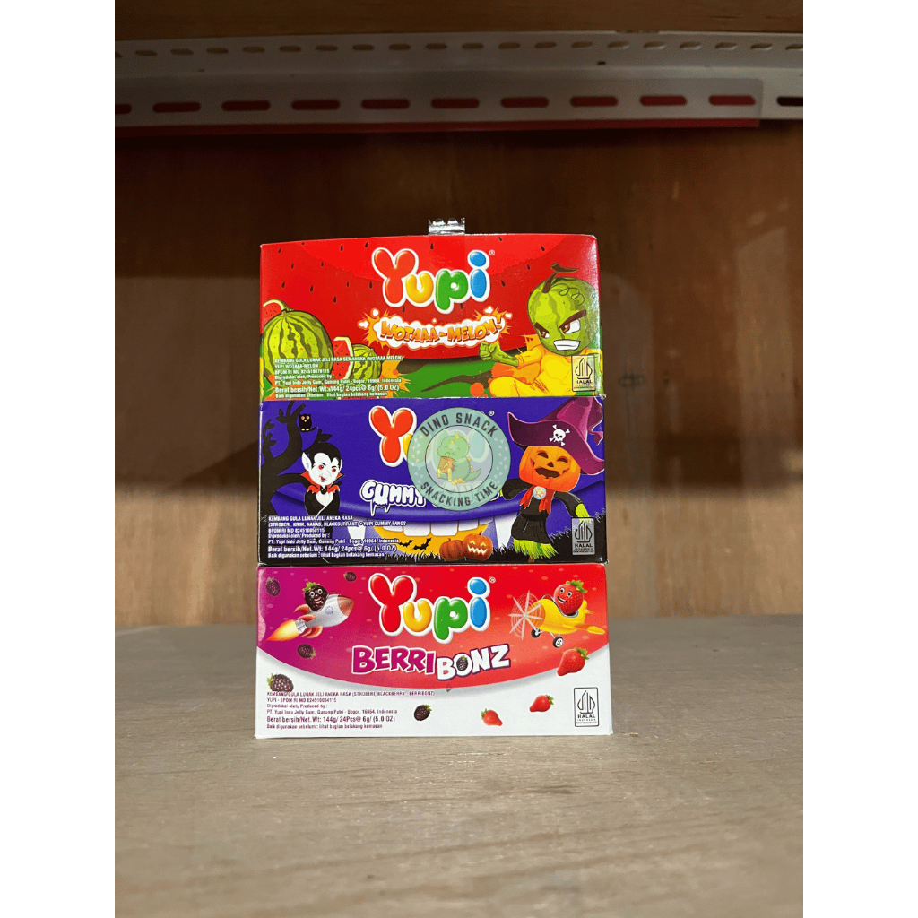 

Yupi Wotaa Melon / Gummy Fangs / Berribonz (Isi 24 Pcs)