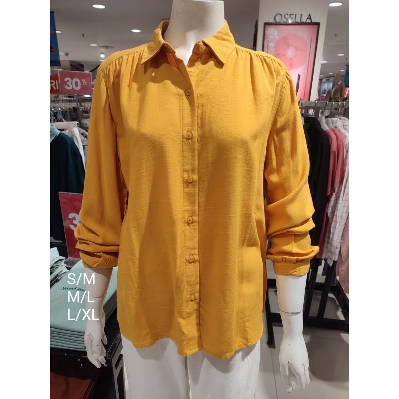 Osella Baju Kemeja Wanita Dewasa Lengan Panjang Original