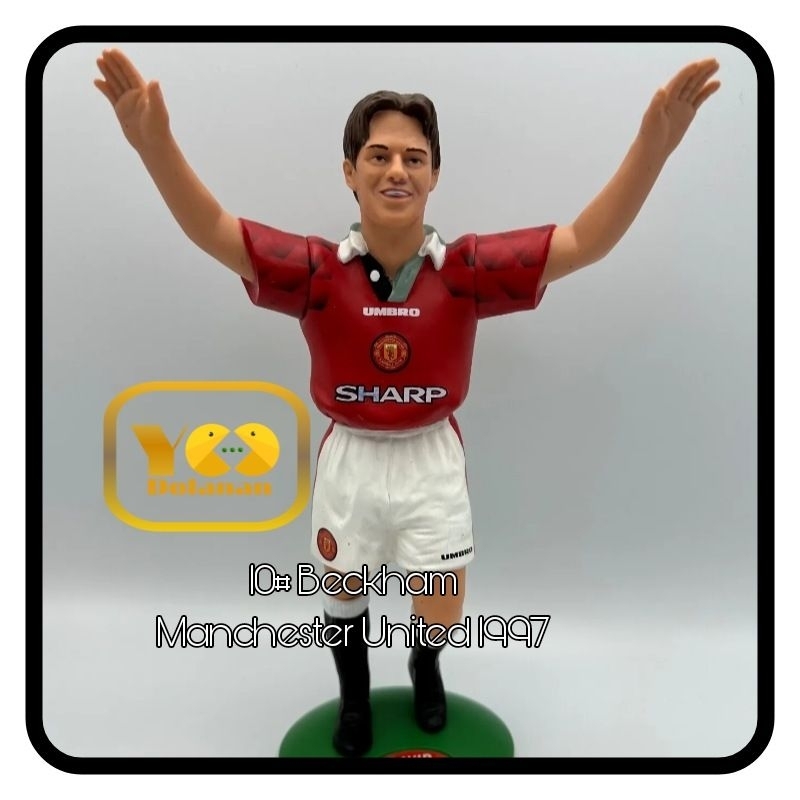 10# BECKHAM - MANCHESTER UNITED 1995 VIVID IMAGINATIONS FIGURE PEMAIN BOLA