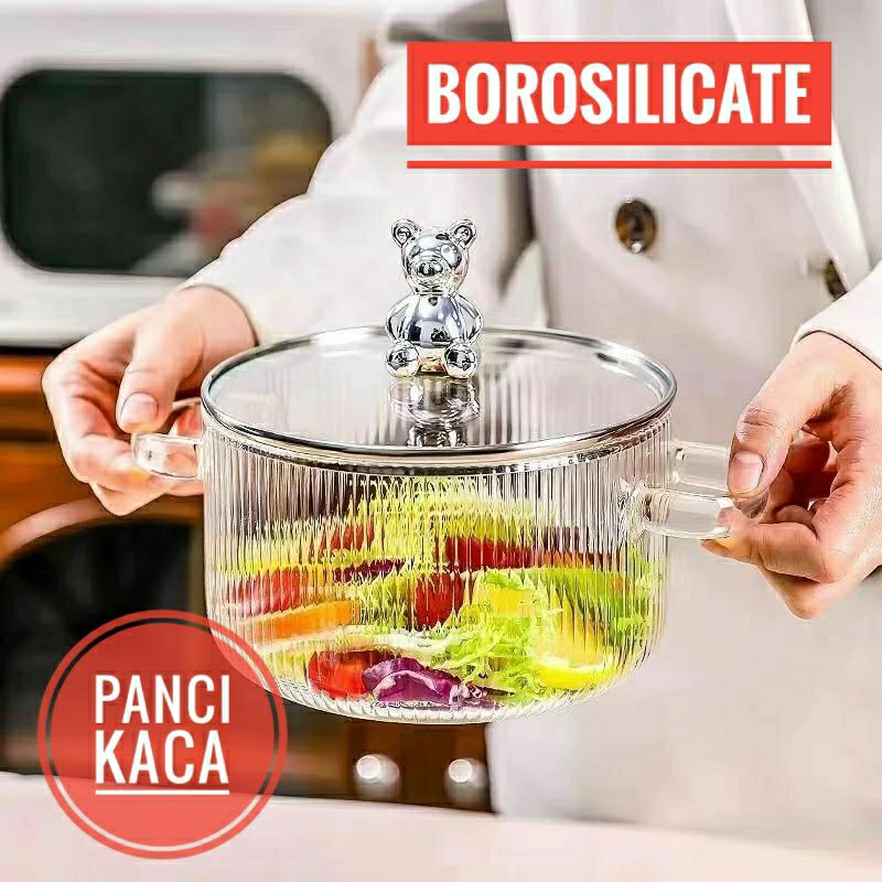 Panci Kaca Borosilicate Glass