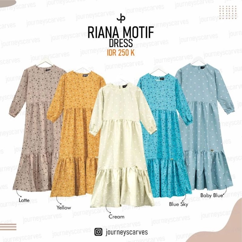 RIANA DRESS MOTIF MIDI BY JOURNEY SCARVES