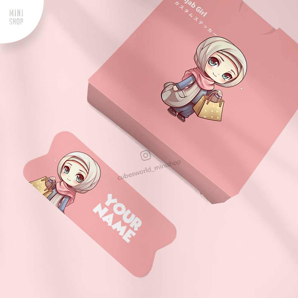 

Stiker Nama Custom Waterproof Hijab Girl ( Cewek Wanita Jilbab )