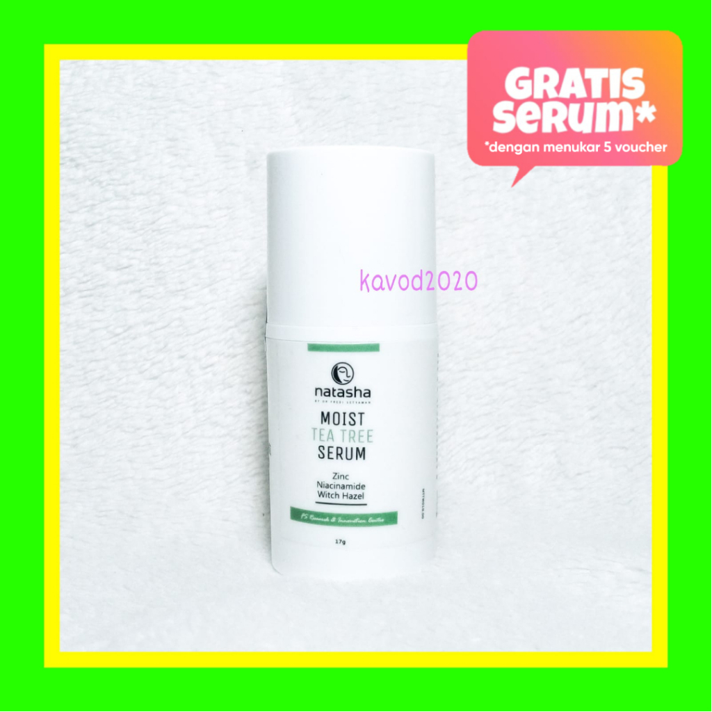 MOISTTEATREESR Natasha Skin Care Moist Tea Tree Serum 17 gram dr Fredi Setyawan Original Anti Acne I