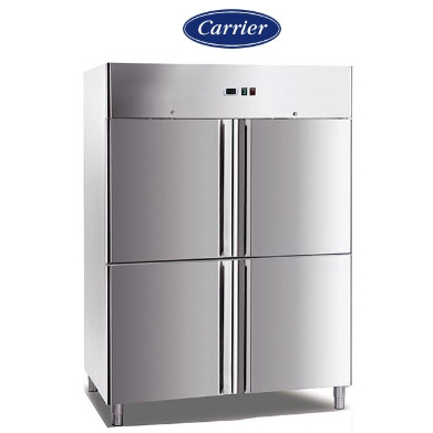 CARRIER PCLQ-1200-4D SS Upright Chiller Kulkas Dapur Komersial Stainless Steel 4 Pintu - Kabinet Unt