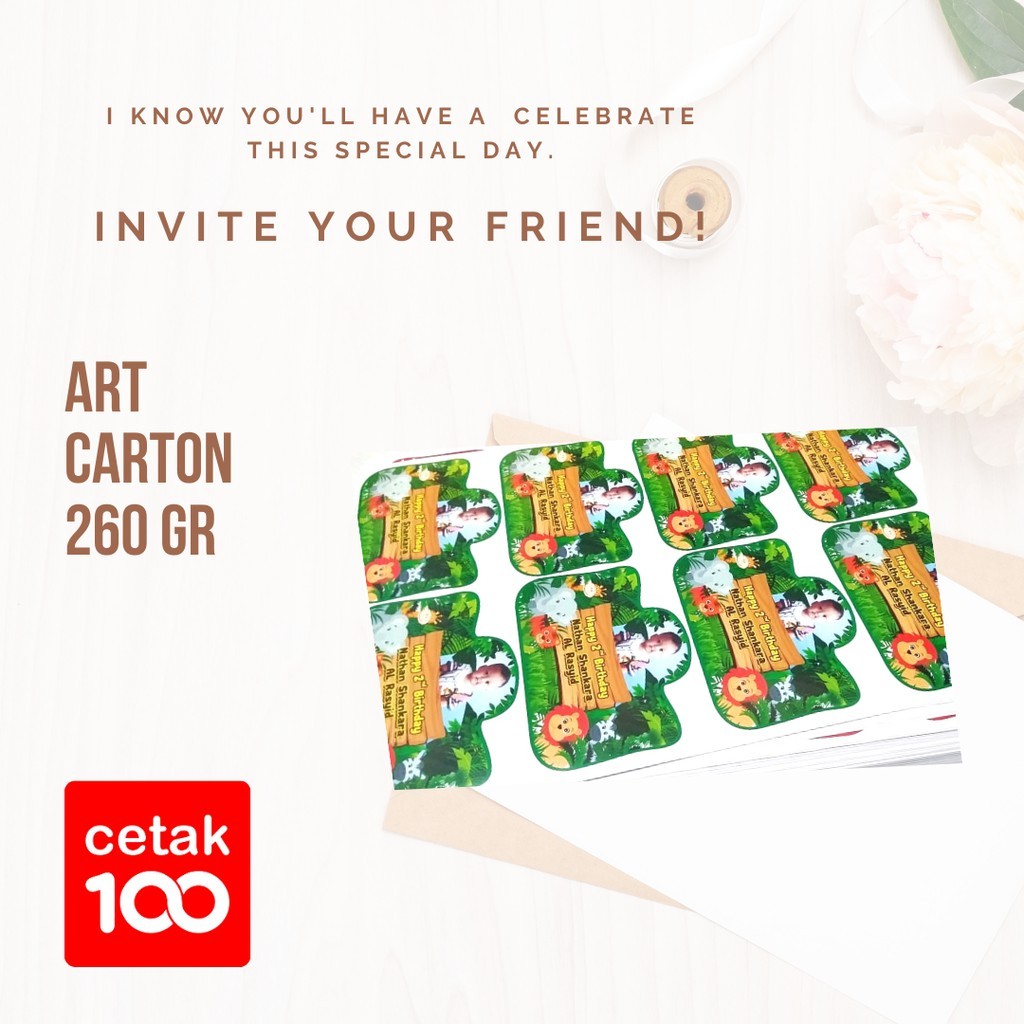 

cetak kertas A3+ artkarton 260 full warna