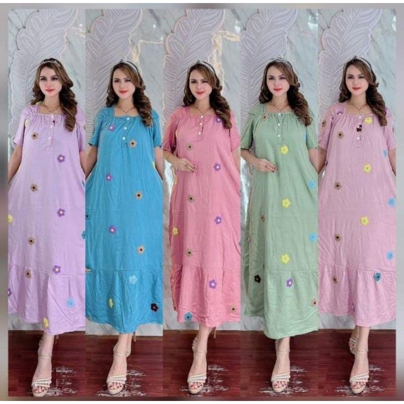 Dress pom pom Terbaru