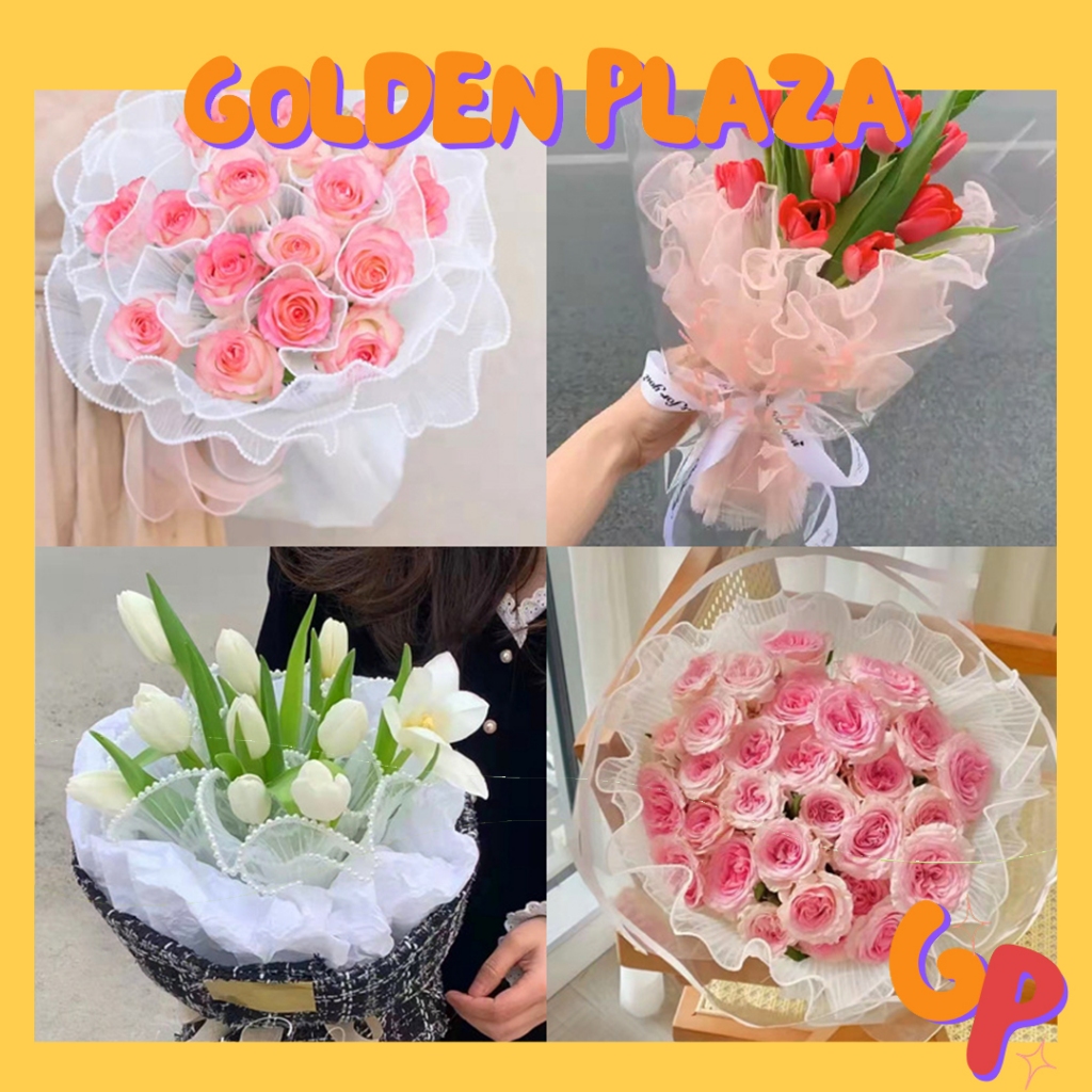 

Flower wrapping Pesta Pernikahan Buket Benang Gelombang Pinggiran Emas Benang Pembungkus KB6265 KB6266 KB6267