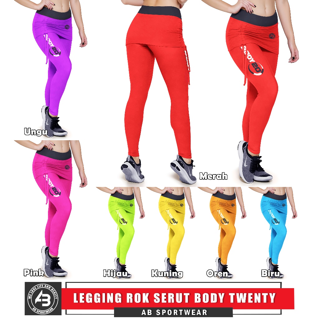 Legging Rok Serut Body 20 AB Sportwear