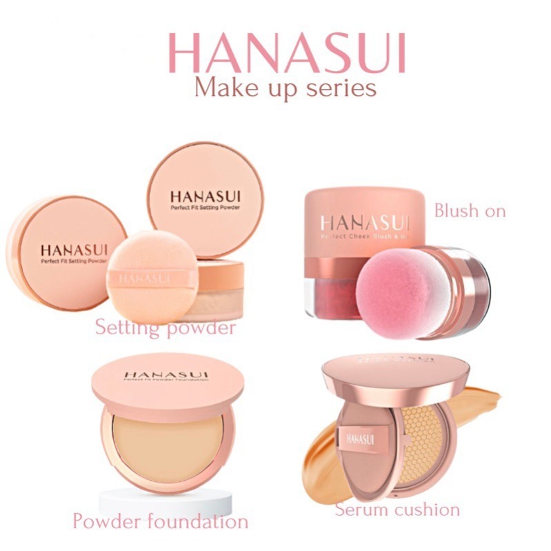 Hanasui Make Up Series - Hanasui Serum Cushion - Cushion Soulmatte - Loose Powder - Perfect Fit Powd