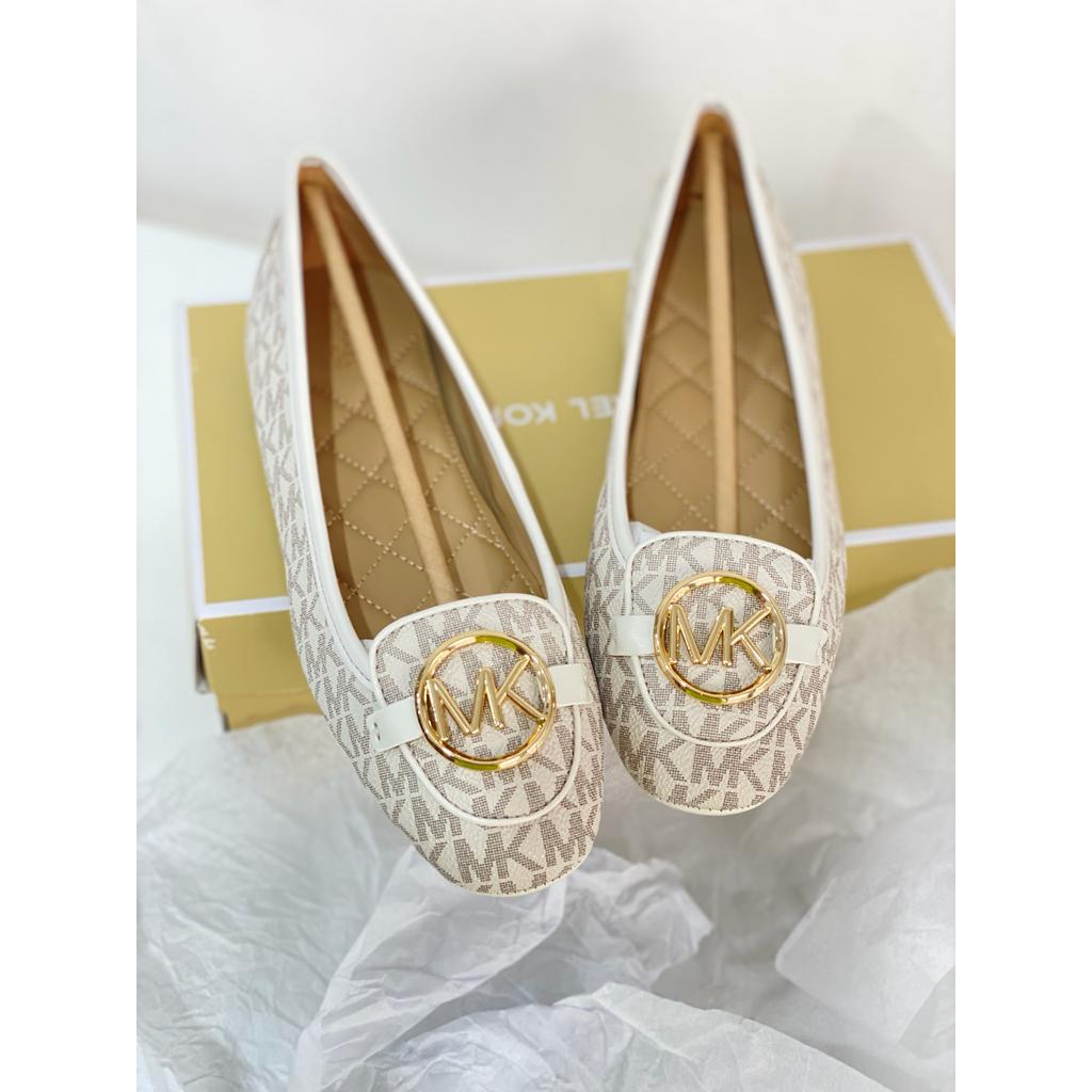 Sepatu branded LILIE lillie Moc flat shoes sign VANILLA