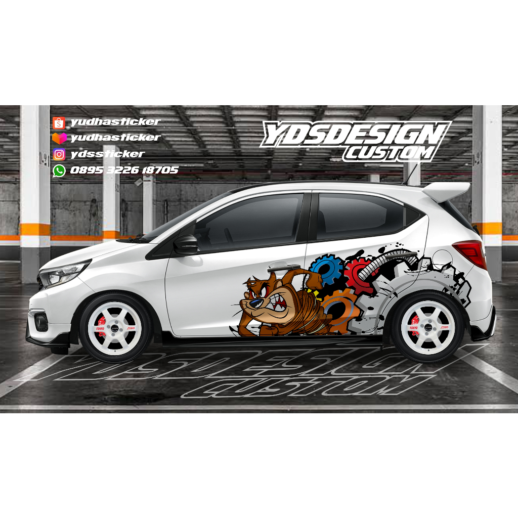 STICKER MOBIL AGYA, BRIO / DECAL STIKER JAZZ / STIKER ANIME CUSTOM