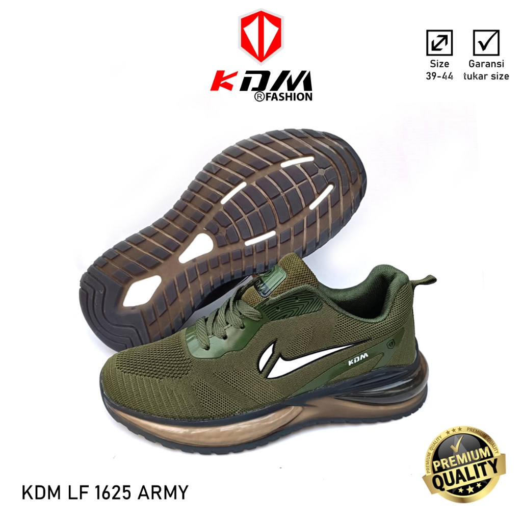 Sepatu Olahraga Lari Sepatu Running Sepatu Joging Original KDM LF 1625 Army