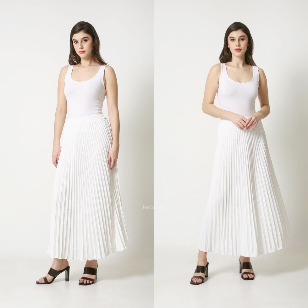 hel.ai.an Cleo Pleated Skirt - Solid Collection