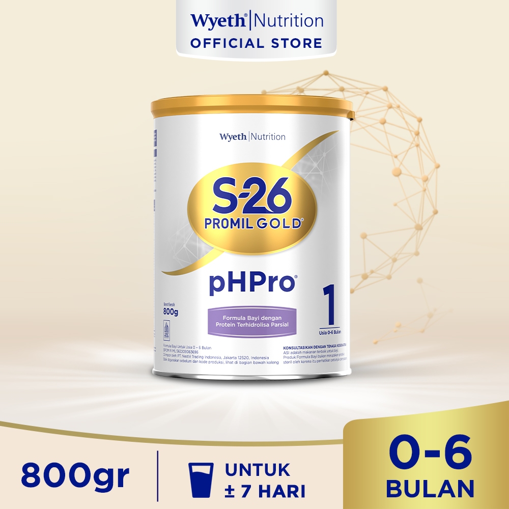 SUSU S-26 PROMIL GOLD PHPRO 1 800 GRAM 0-6 BULAN PH PRO (NAN PH PRO 1 KEMASAN BARU)