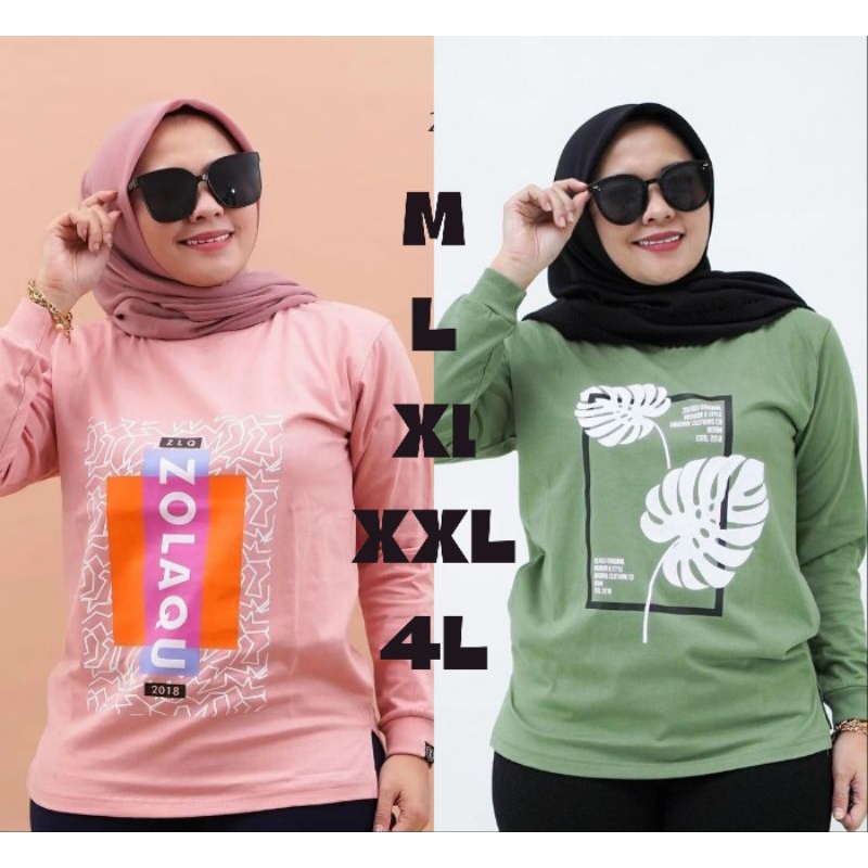 Kaos Zolaqu Original Terbaru Zolaqu Kaos Wanita Best Seller Zolaqu Kaos Jumbo Fashion Wanita Kaos Zo