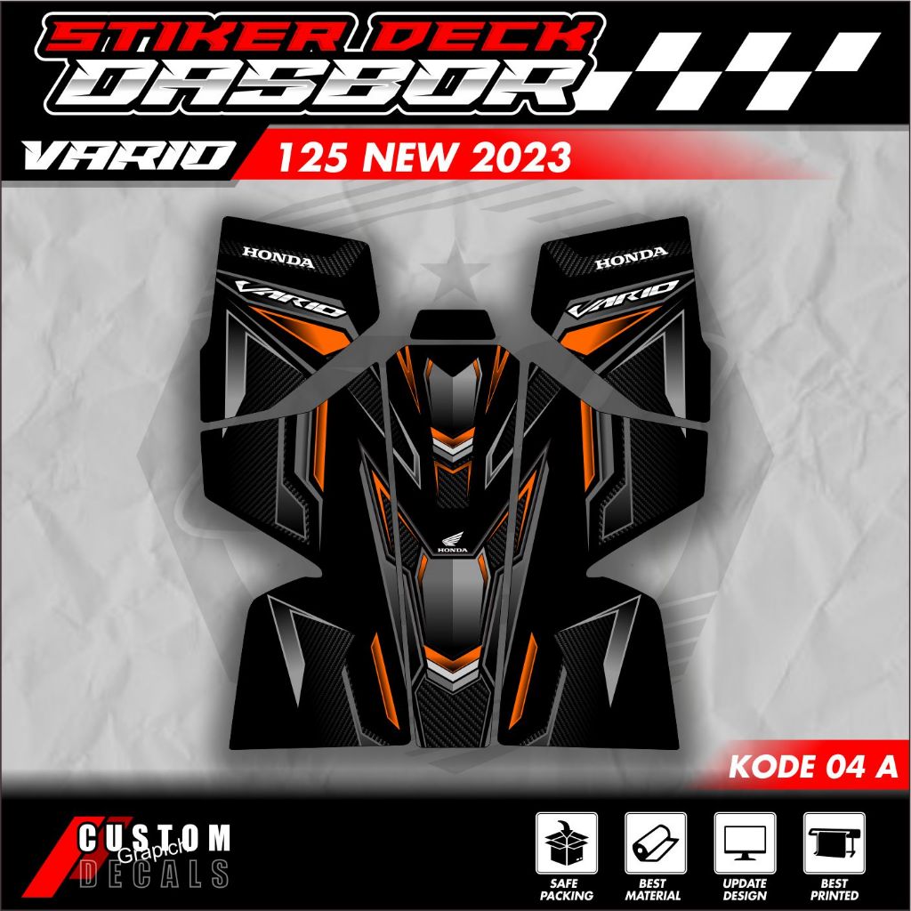 Striping Vario Pelindung Dashboard Tankpad vario deckpad Vario 125 2023 (Stiker Pelindung Dashboard)