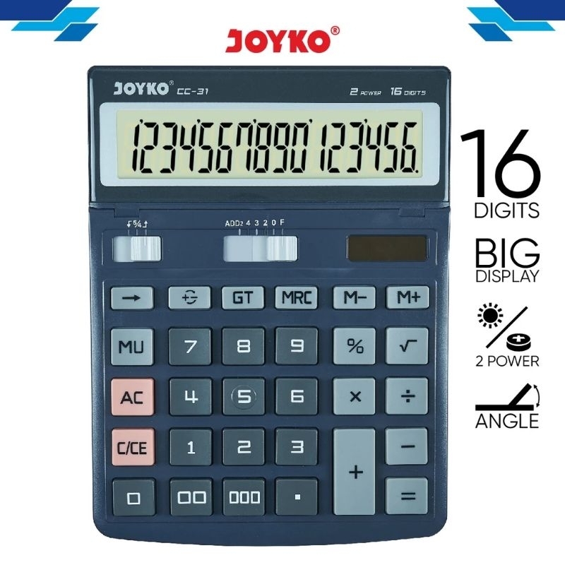 

Joyko Calculator CC-31 (16 Digit) / Kalkulator 16 Digit