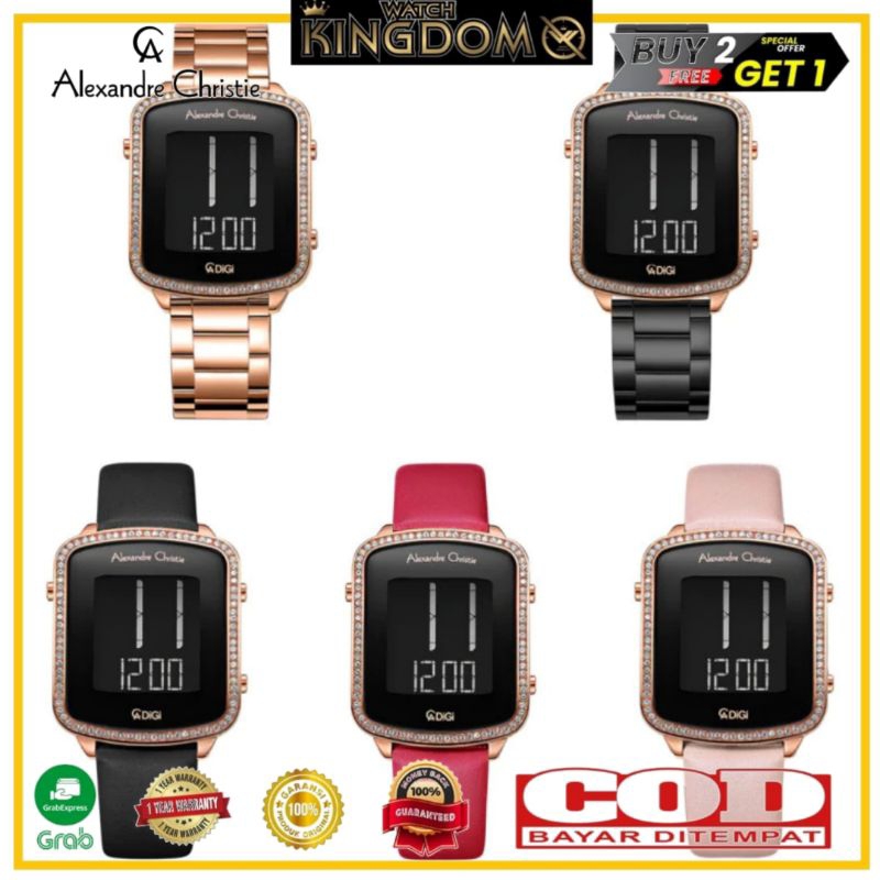 Jamtangan wanita Alexandre Christie Ac9380 / Ac 9380 Original garansi resmi 1thn Water Resist includ