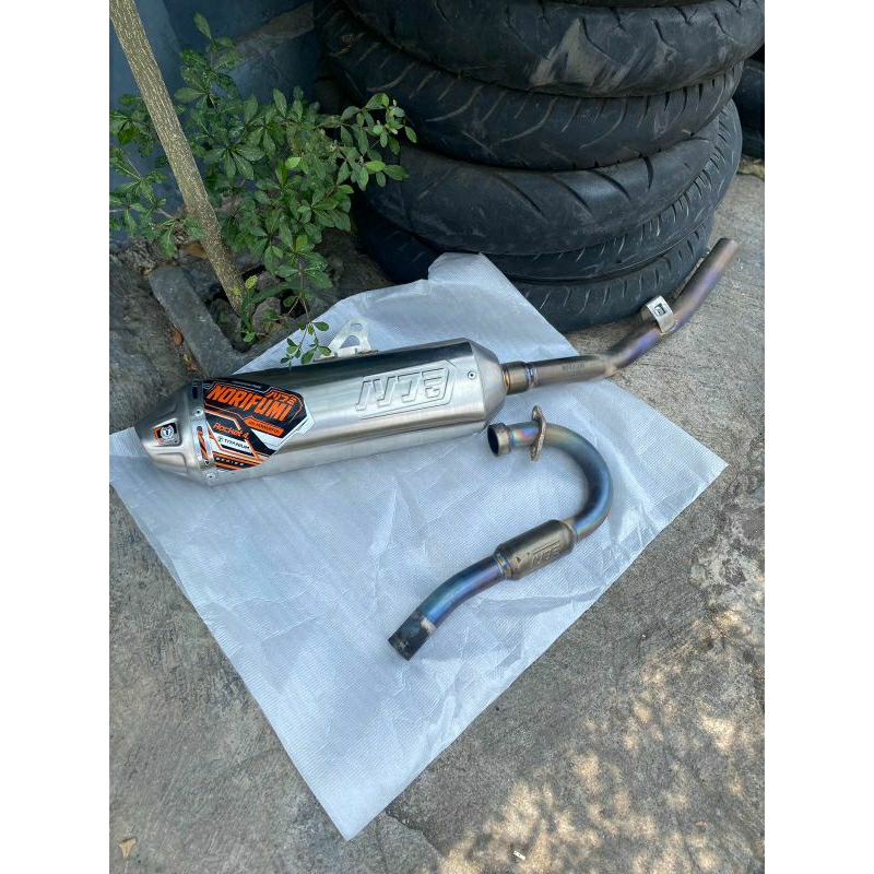Knalpot Norifumi Rocket 4 Titanium Klx 150 klx dtracker original asli Norifumi bekas