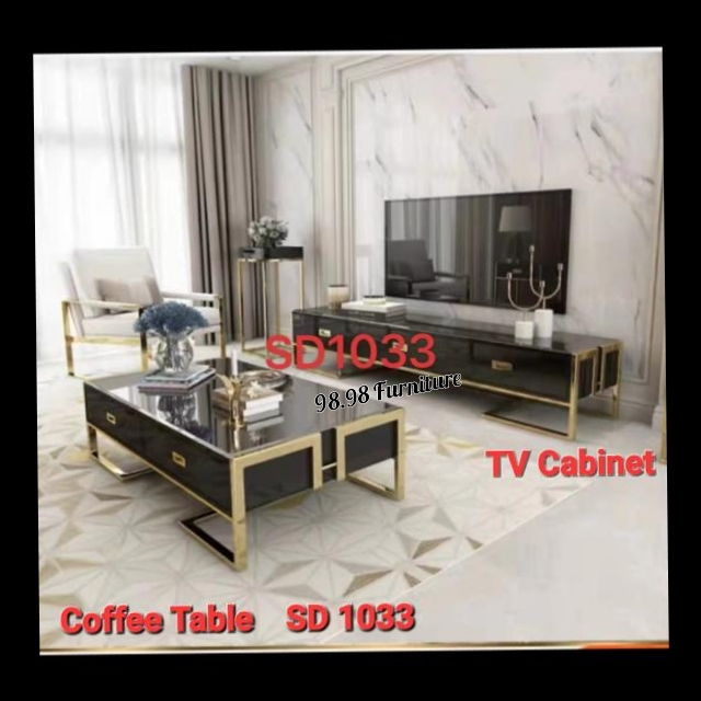 Meja Tv Hermes Cabinet Import Marmer  | Coffe Table | Rak TV