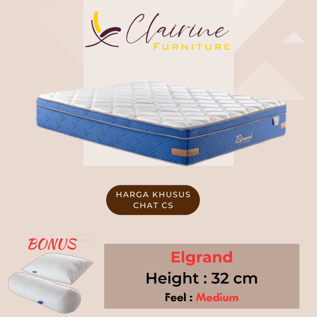 Kasur Springbed Elite Elgrand - Uk 90 / 120 / 160 / 180 / 200 cm
