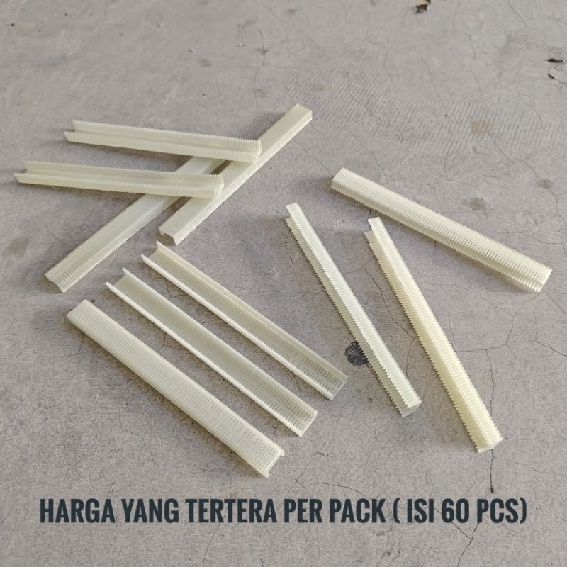 

FS-1308 Isi Refill Staples Plastik Untuk Staples Tembak Angin Pneumatic harga per 60 biji