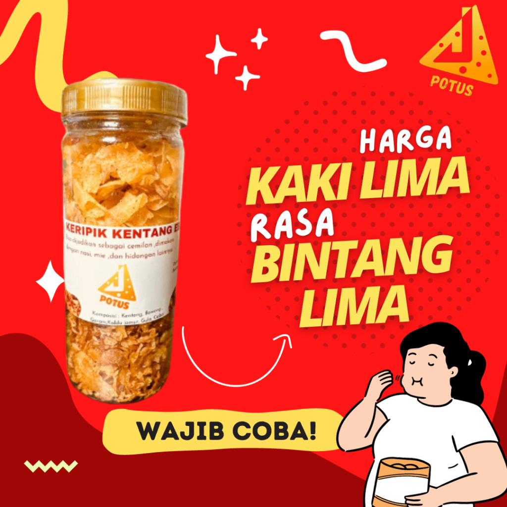 

Keripik Kentang Ebi 140 Gram/Keripik Kentang/Promo Keripik Murah