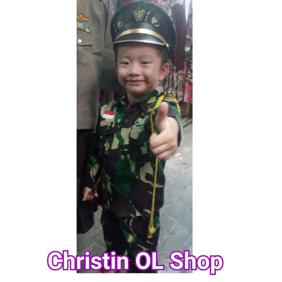 BAJU PAHLAWAN ABRI LAKI/ABRI COWOK ANAK  TK -SD LENGKAP SATU SET