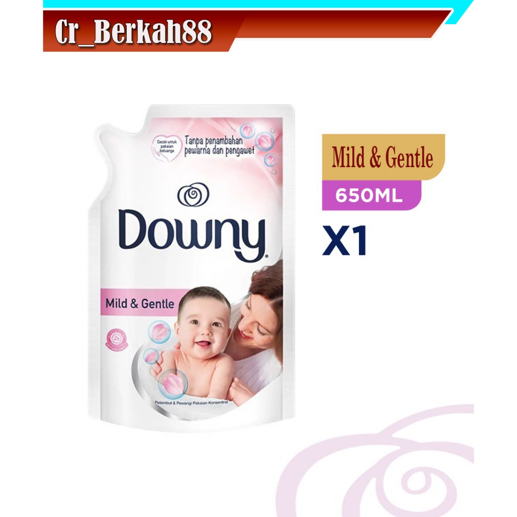 Downy Mild Gentle for Baby Pelembut Pewangi Pakaian Refill 650 mL
