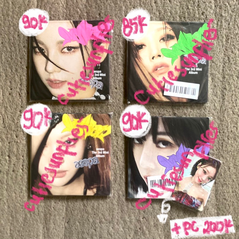 AESPA MY WORLD POSTER VER NINGNING GISELLE KARINA WINTER