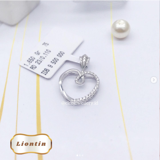 Elco Jewellery - Liontin Berlian Eropa F Vvs | LBRE-00495SH Berkualitas dan Bergaransi