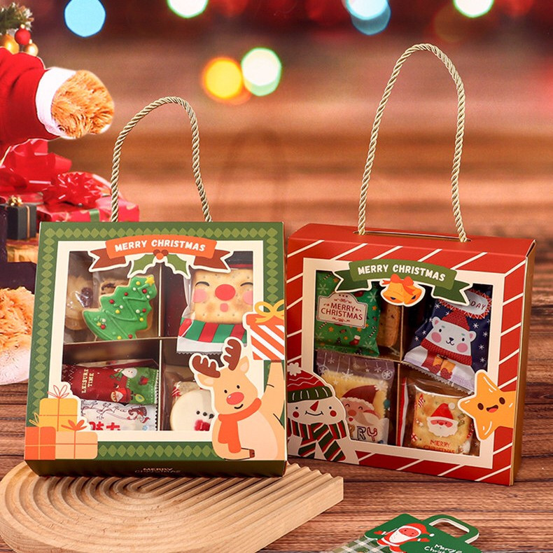 

(5 pcs) kotak natal dus cookies nastar pia christmas box varian warna